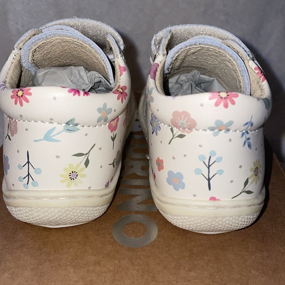 NWT NATURINO COCOON VL Leather first step shoes with flowers in White - Picture 11 of 15